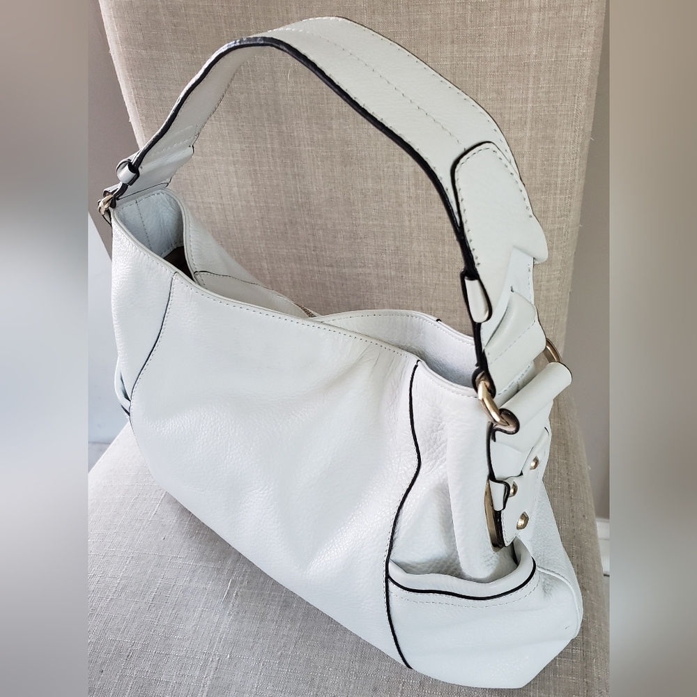 White leather Makowsky handbag